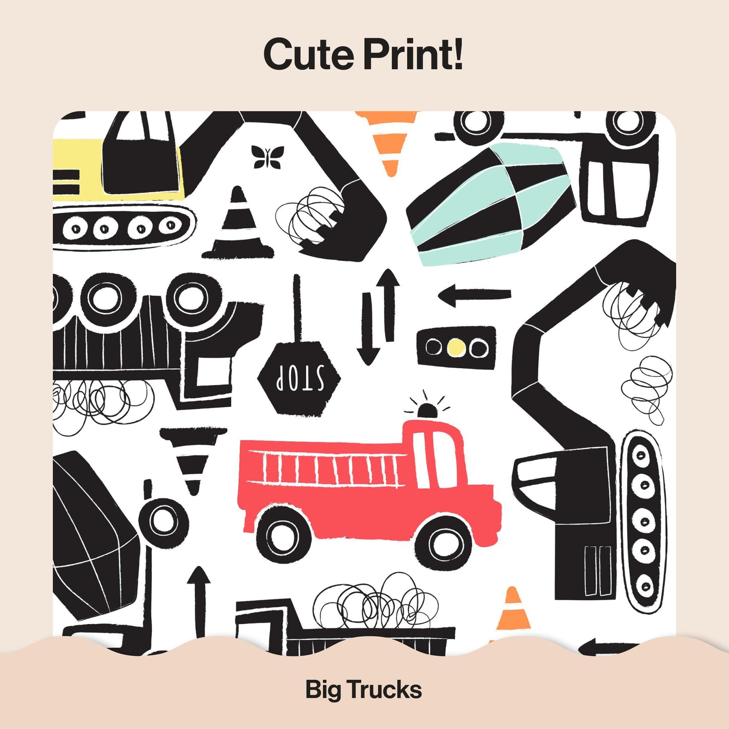 Honest Clean Conscious Diaper®, Big Trucks, Size 5