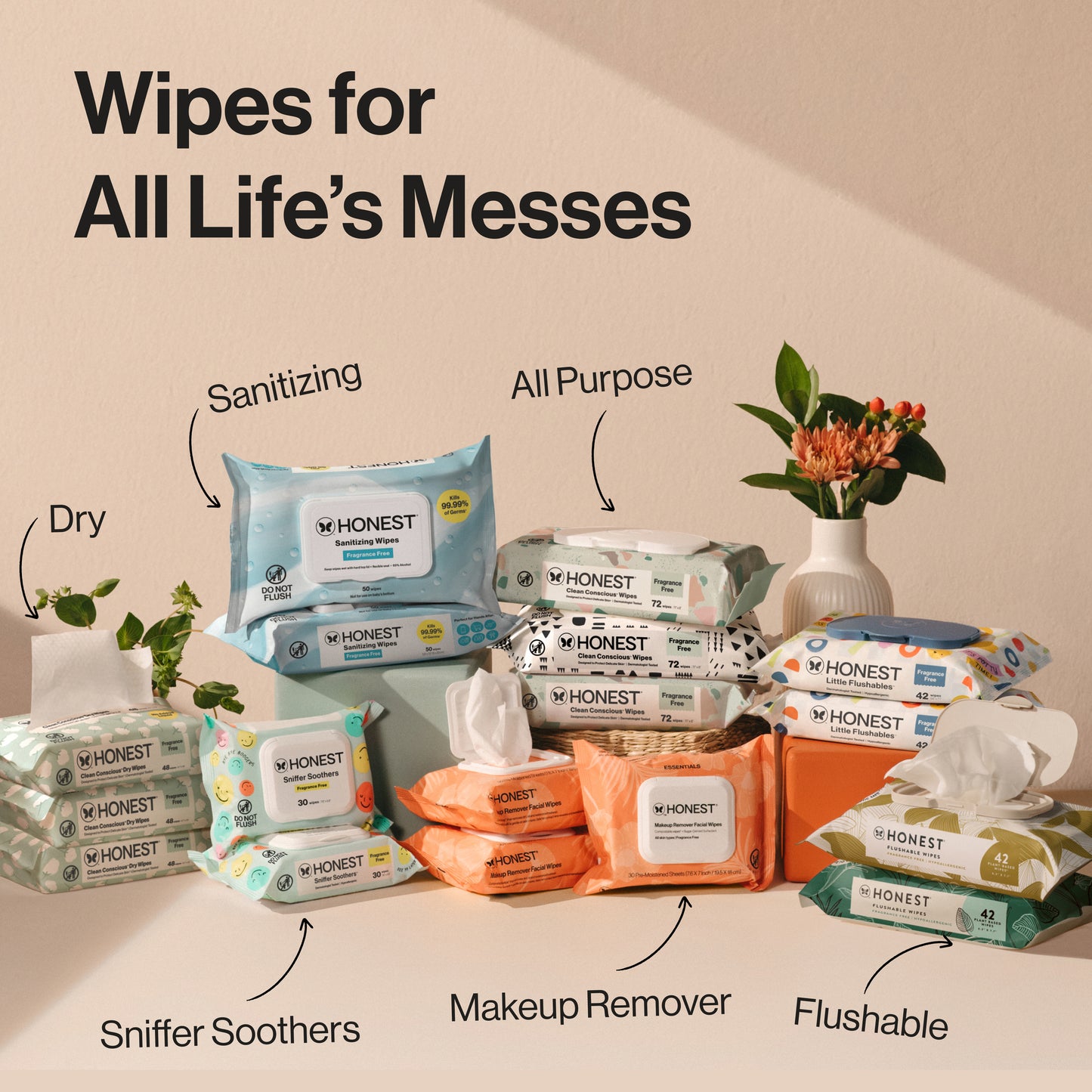 Sniffer Soothers Nose + Face Wipes