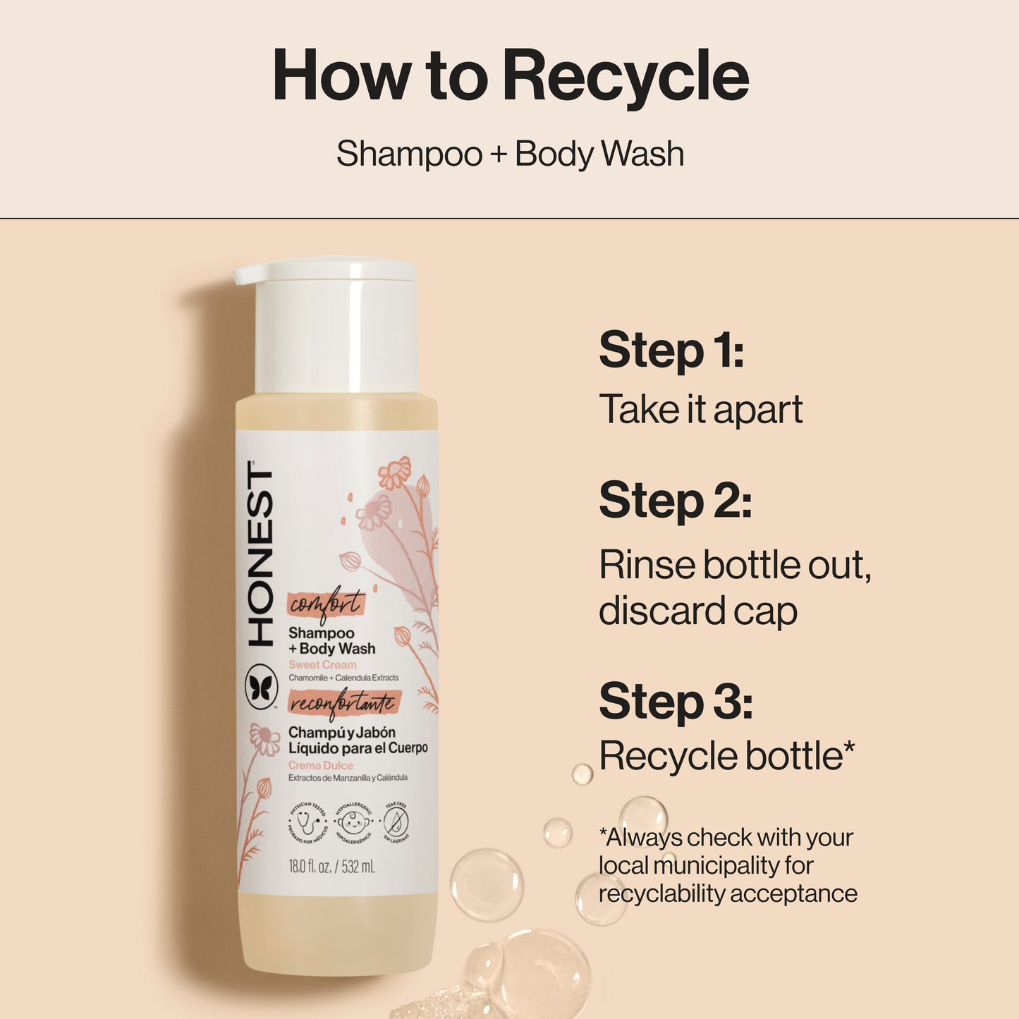 Shampoo + Body Wash, Value Size, Comfort