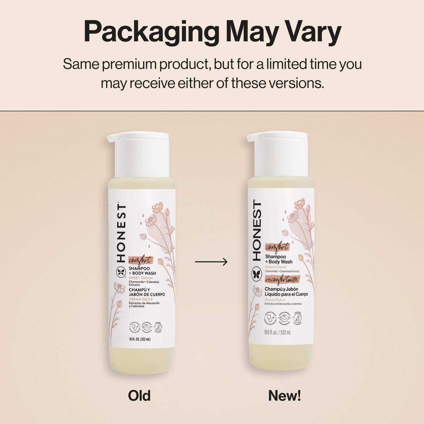 Shampoo + Body Wash, Value Size, Comfort