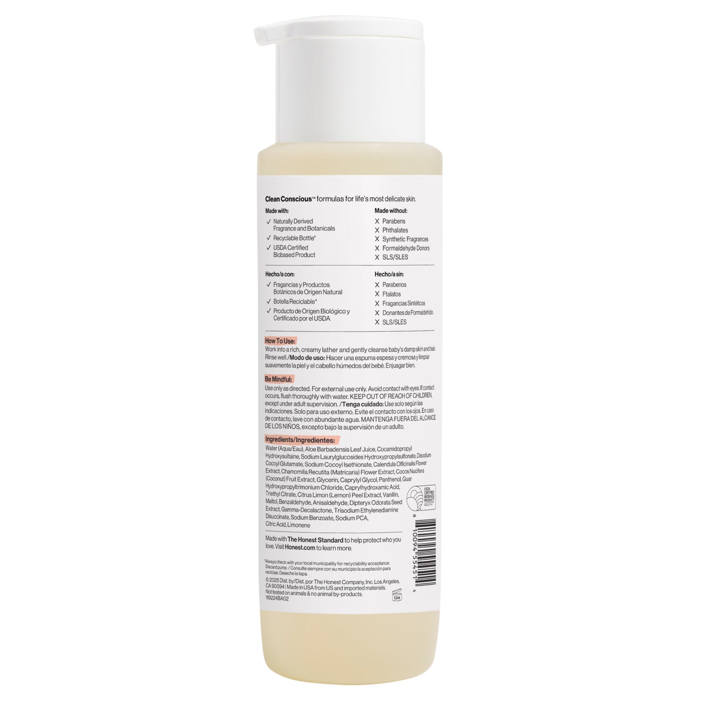 Shampoo + Body Wash, Value Size, Comfort