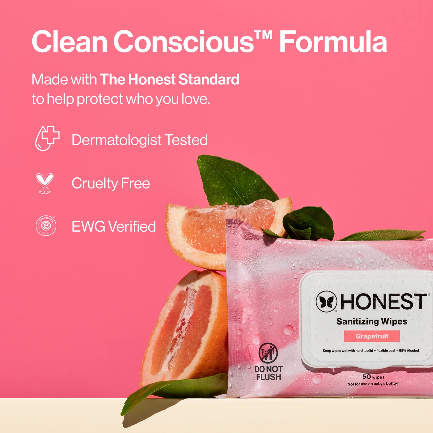 Sanitizing Alcohol Wipes, Grapefruit Grove