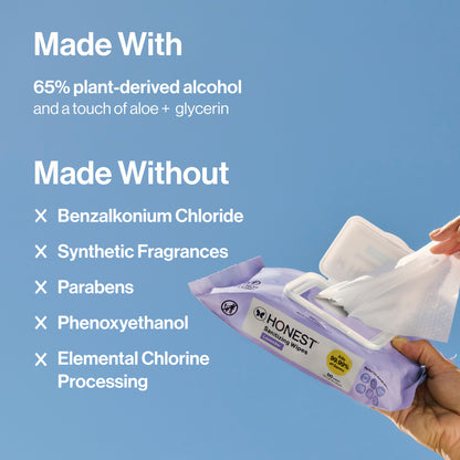 Sanitizing Alcohol Wipes, Lavender Field