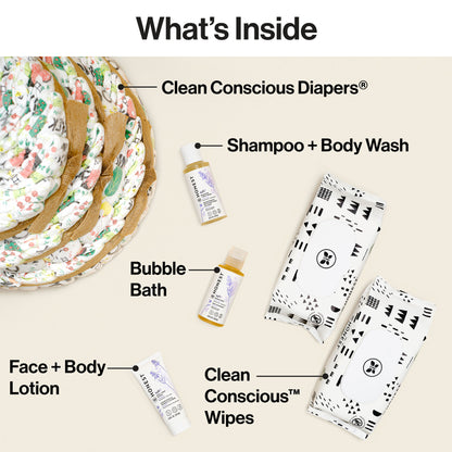 Diaper Cake, Rose Blossoms, Deluxe