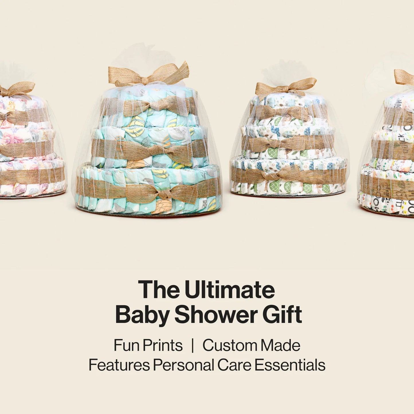 Diaper Cake, Above It All, Deluxe