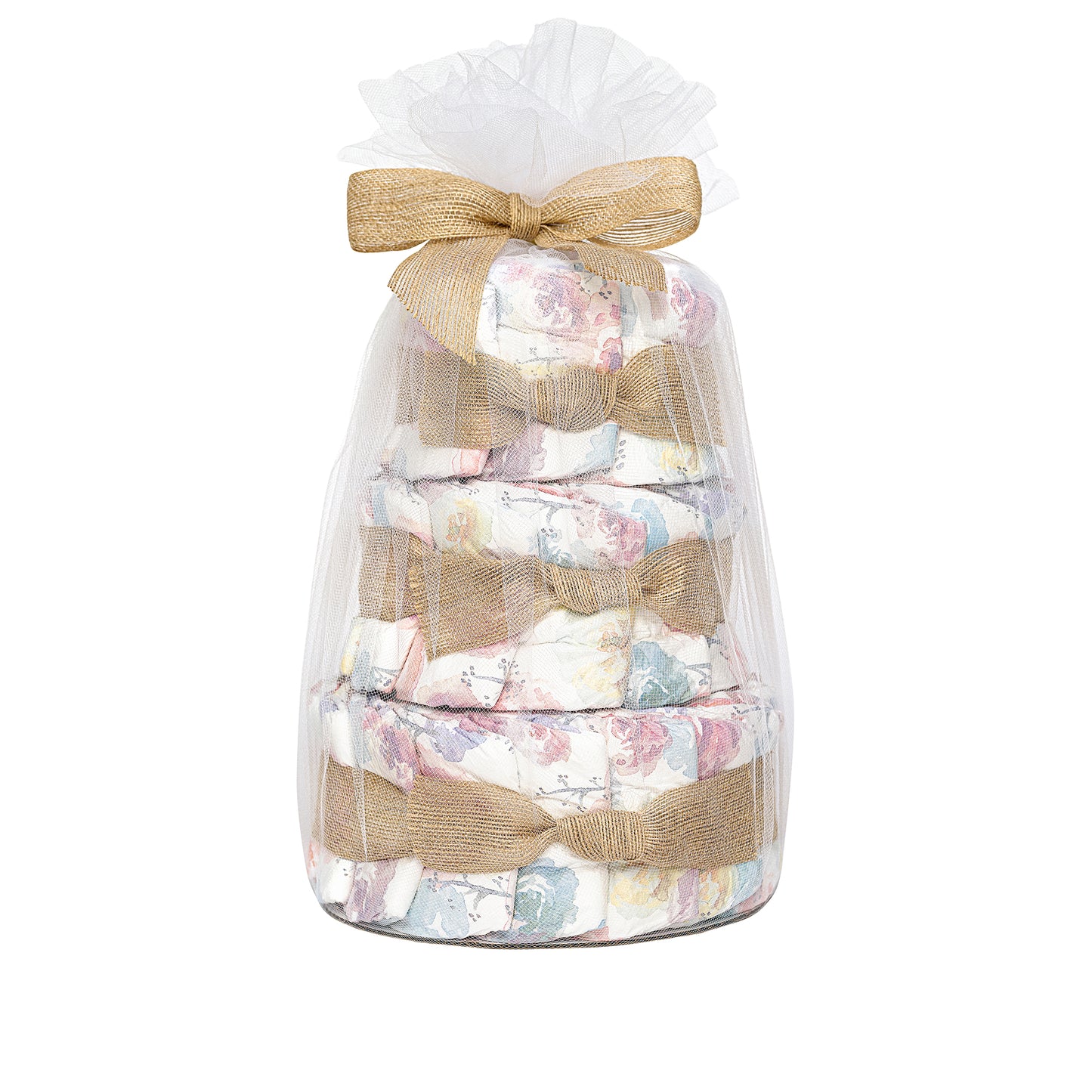 Diaper Cake, Rose Blossoms