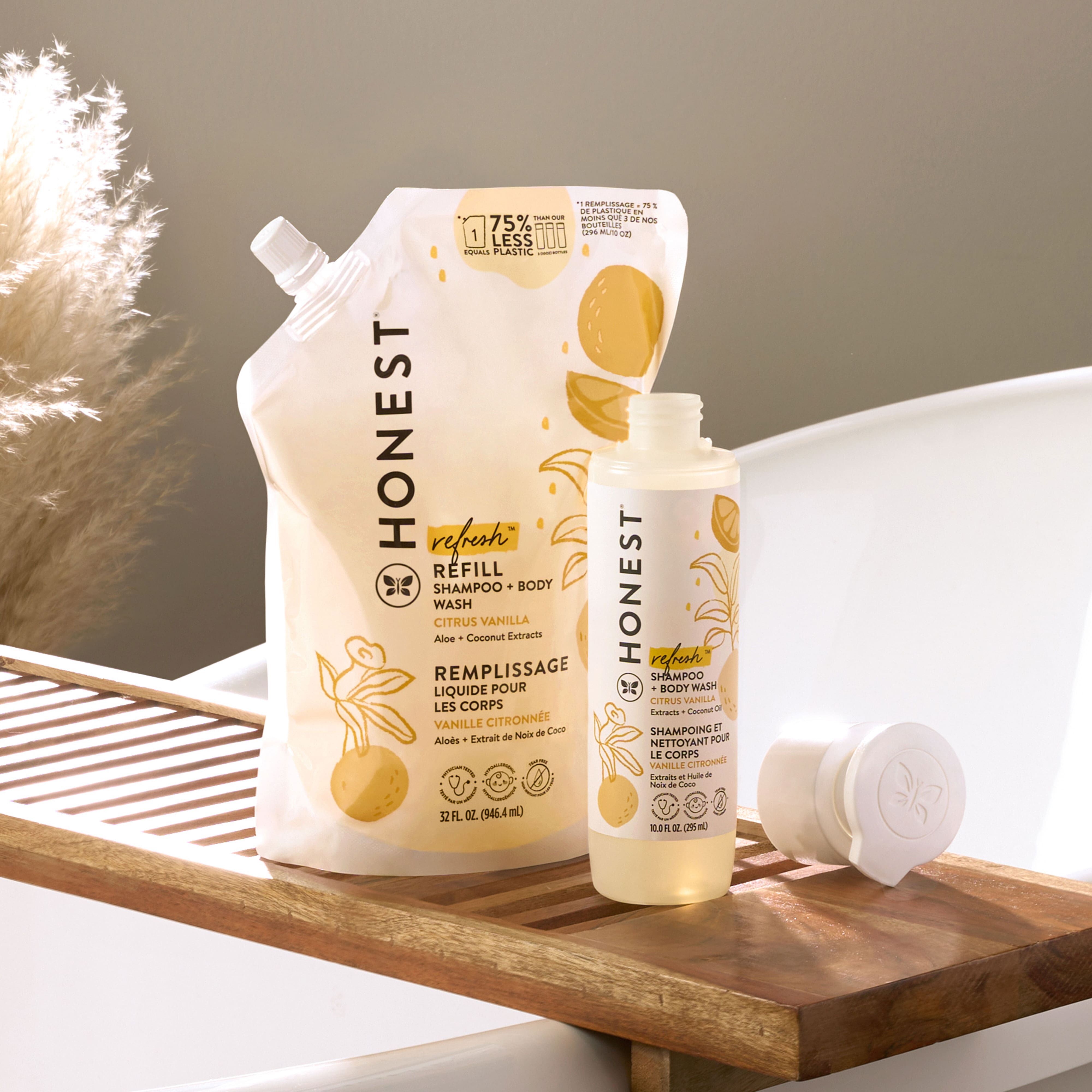 The Honest Company Baby Shampoo + Body Wash, Comfort Sweet Cream, 10 fl.  oz. 