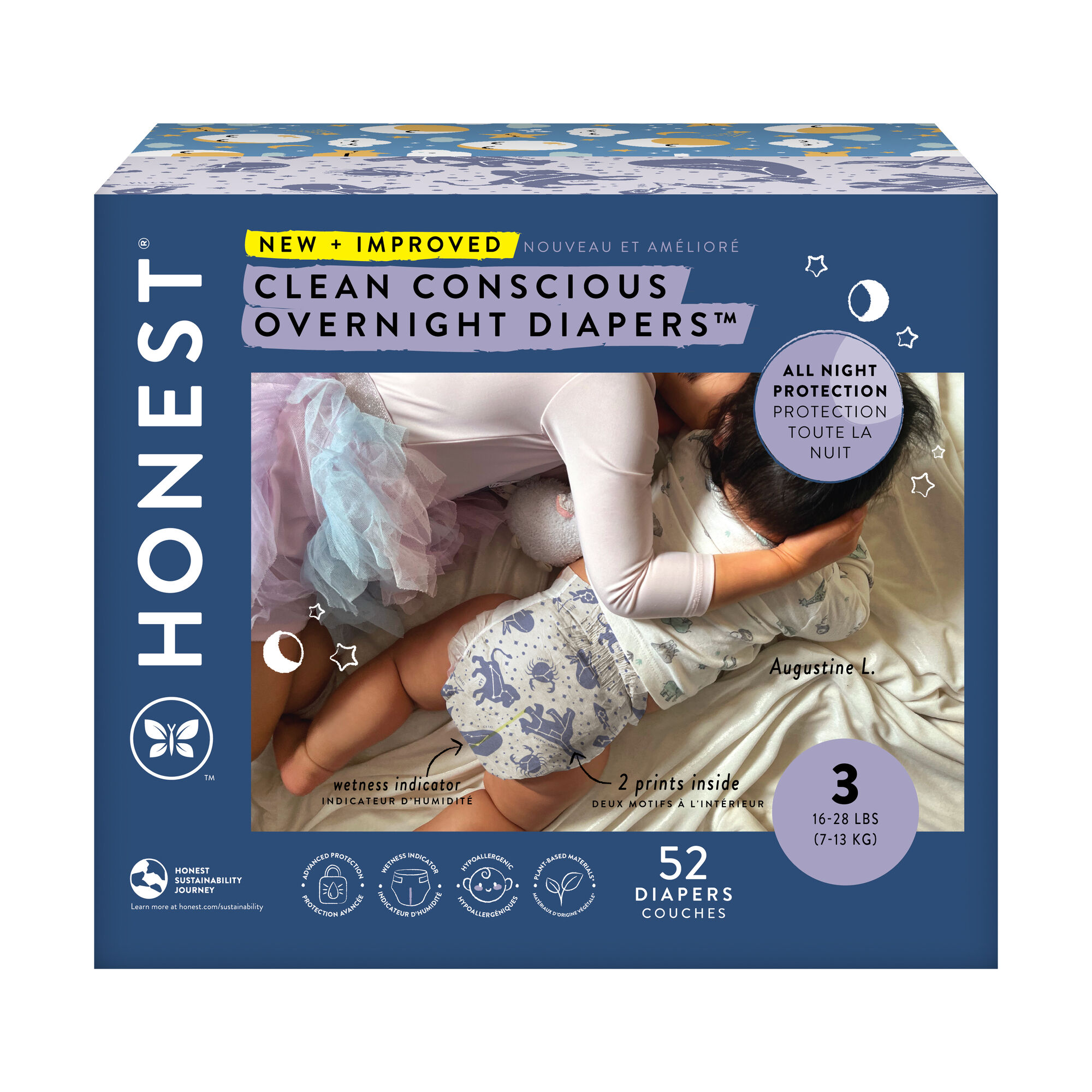 The Honest Company Clean Conscious Training Pants | Plant-Based,  Sustainable Diapers | Rompin' & Stompin' + Diggin' It | Size 2T/3T (34-  lbs), 78