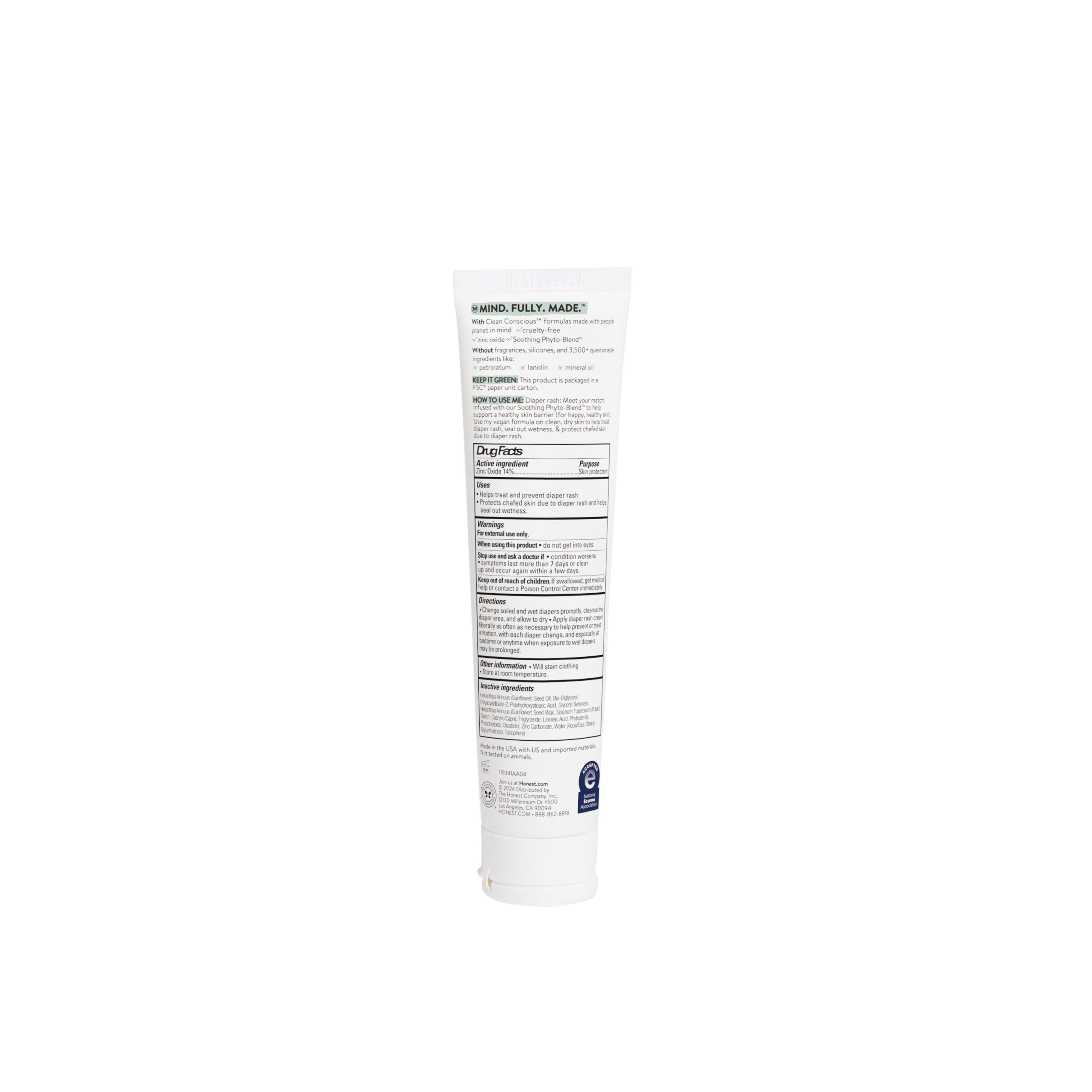 Diaper Rash Cream, Sensitive™  2.5 oz