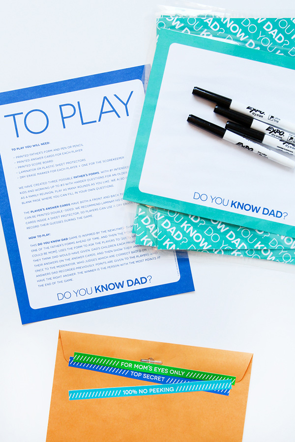 Father's Day DIY: Do You Know Dad?