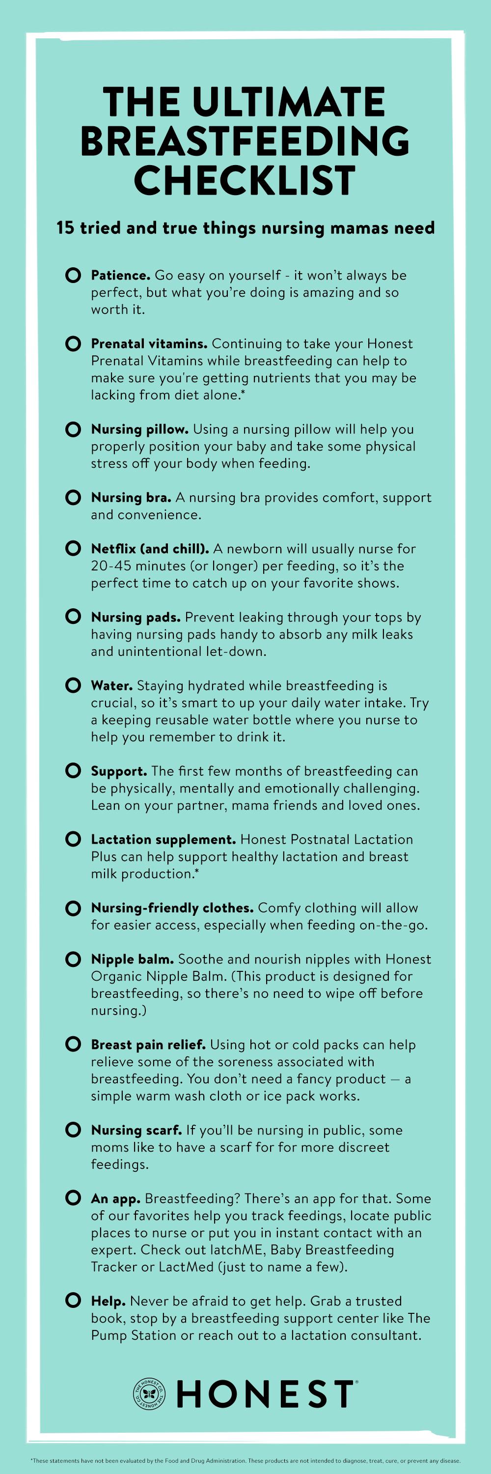 Breastfeeding Must Haves + Breastfeeding Essentials Checklist - Must Have  Mom