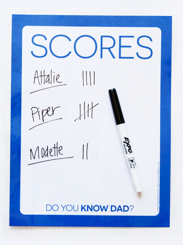 Father's Day DIY: Do You Know Dad?