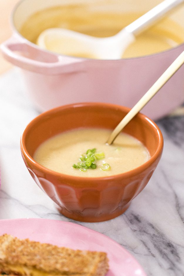 Super Simple Cauliflower Soup for National Soup Month