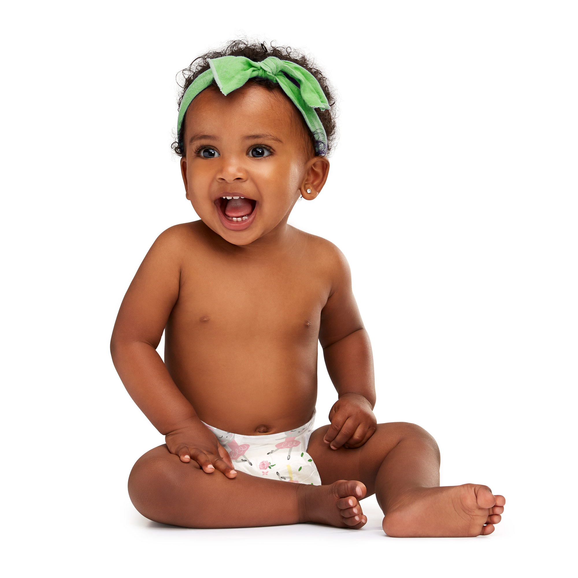Honest Clean Conscious Baby Diaper, Tutu Cute, Size Newborn, Advanced Leak protection, Plant-Based